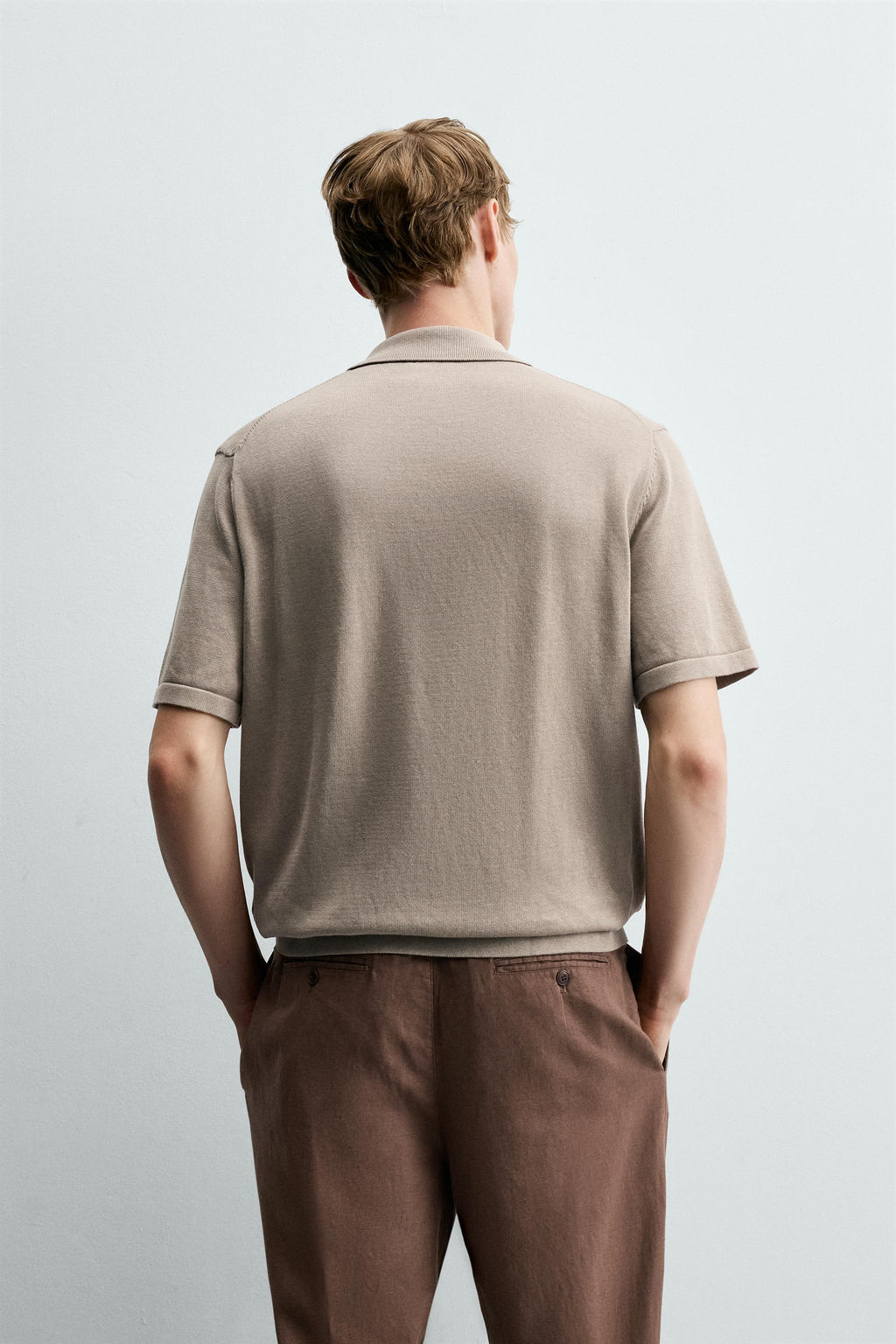 POLO PUNTO REGULAR FIT / Gris topo