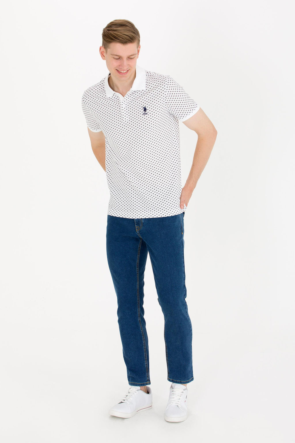 U. S. Polo Assn / Мужские голубые джинсовые брюки - U.s. polo assn фото 3