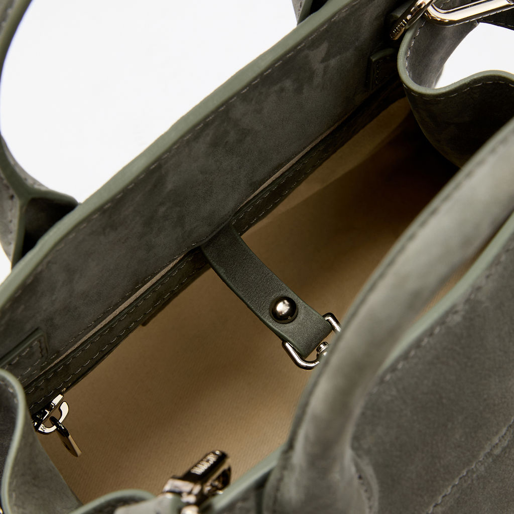 Женская сумка с ручками CALZETTI ASHLEY MINI Артикул 4250257, светло-серый  фото 5