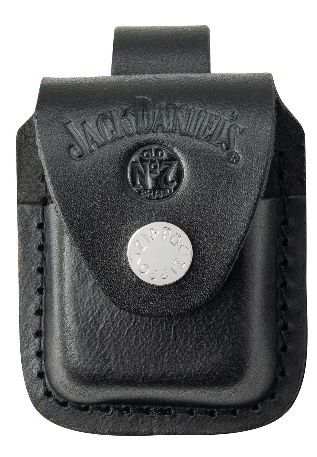 Подарочный набор Джек Дэниэлс | Jack Daniels®: зажигалка и кожаный чехол ZIPPO 48460