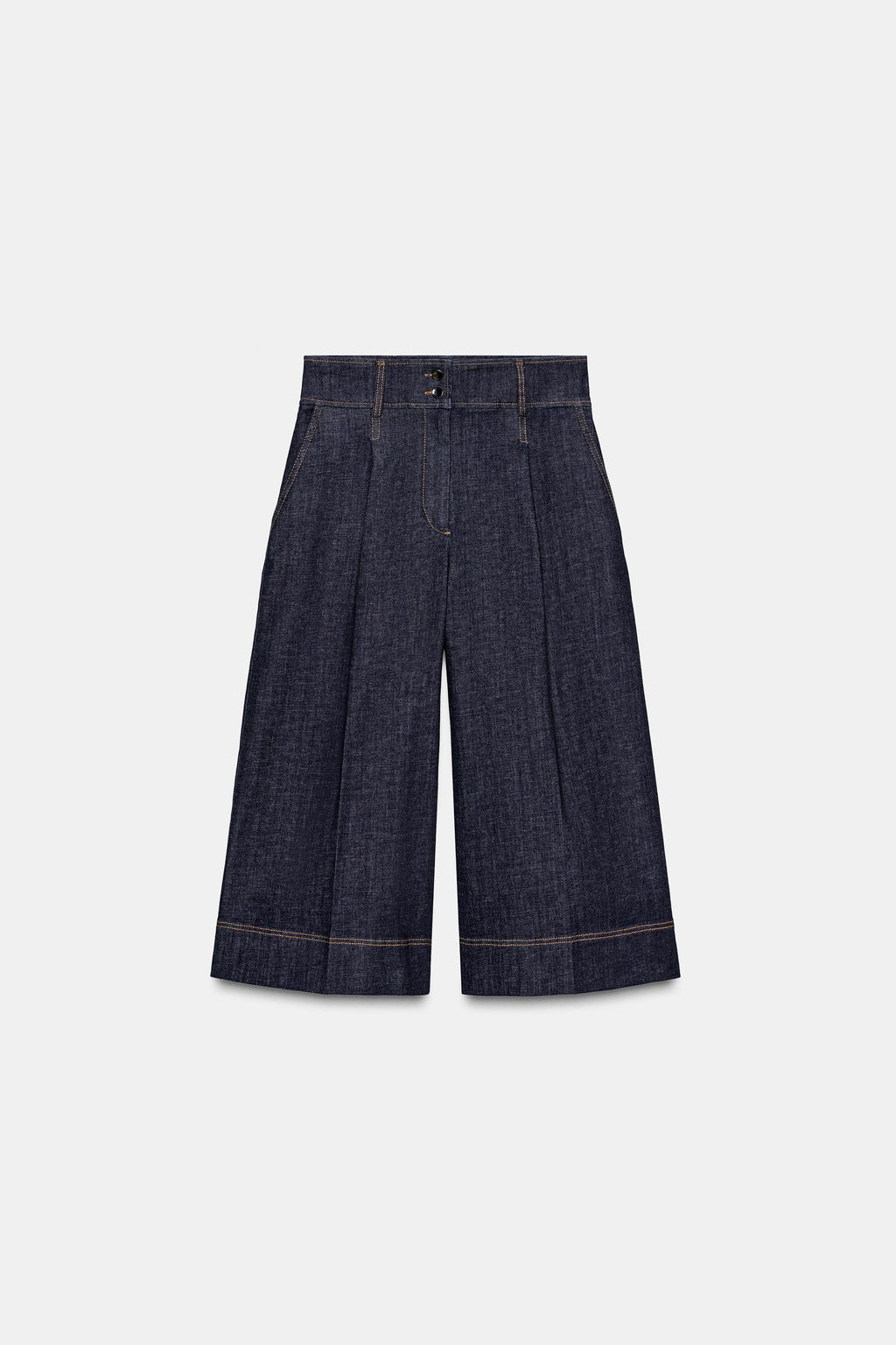 Z1975 LONG DENIM BERMUDA SHORTS WITH DARTS - Zara фото 8