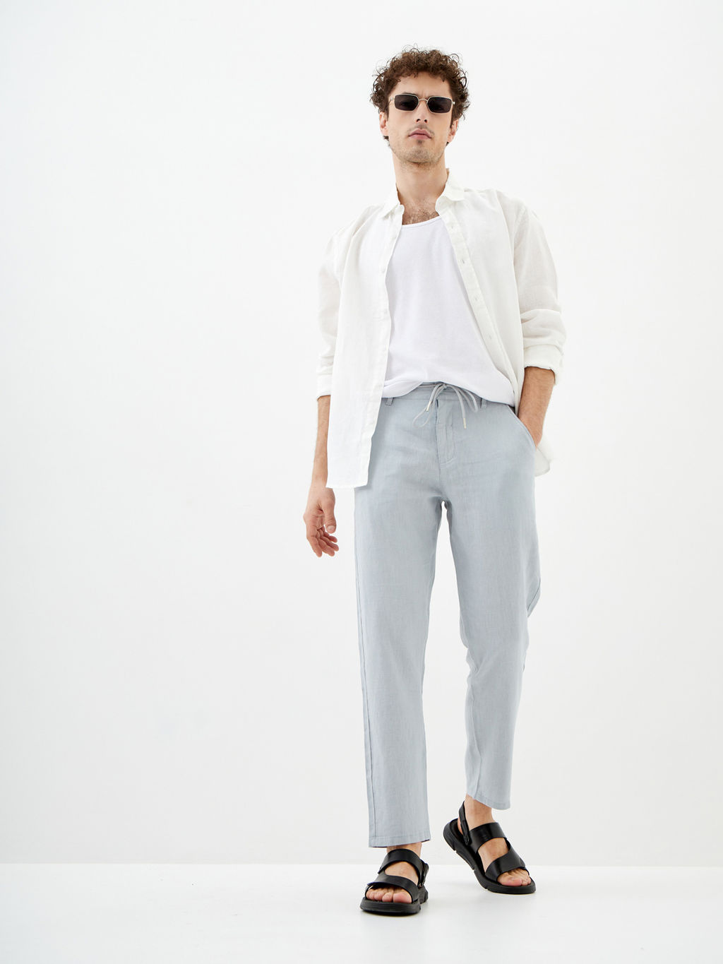 Мужские Льняные Брюки Мом - Mossmore фото 12