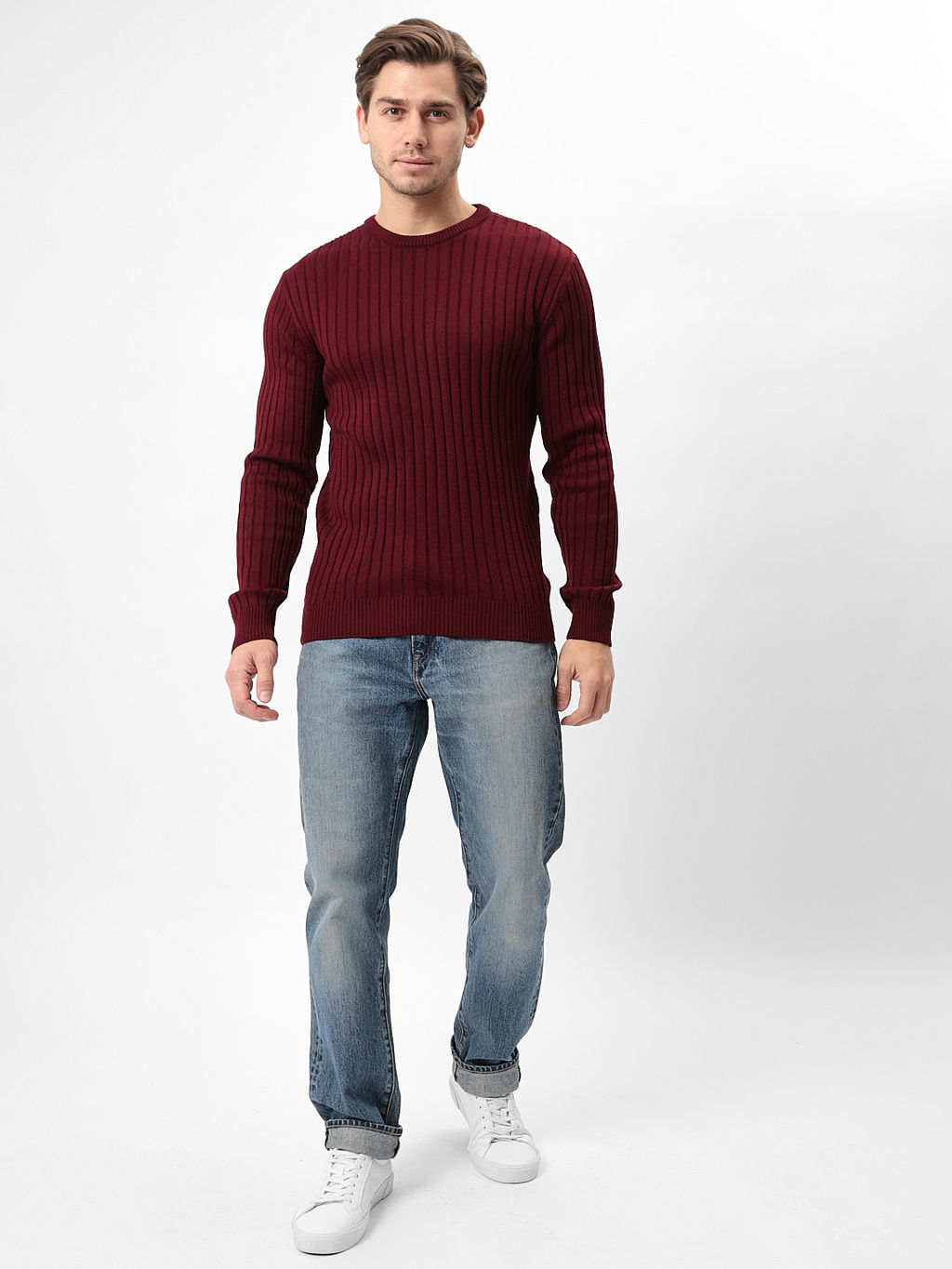 Джемпер мужской CASINO c127-лапша бордо фото 3