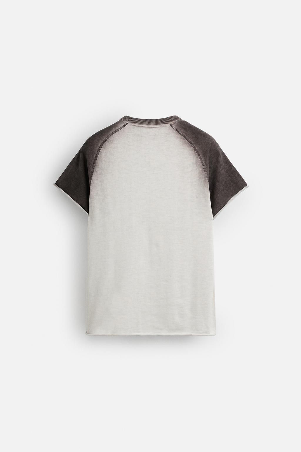 SPRAY PRINT KNIT T-SHIRT - Zara фото 8