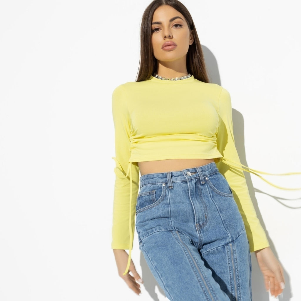 Лонгслив, Акцентная штучка (juicy lemon) - Charutti фото 4