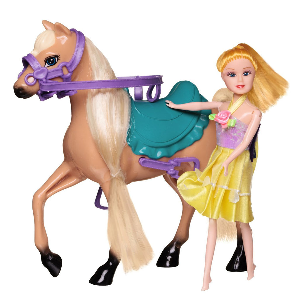 Игровой набор ABtoys Моя лошадка Лошадка и куколка 2 вида в коллекции  фото 9