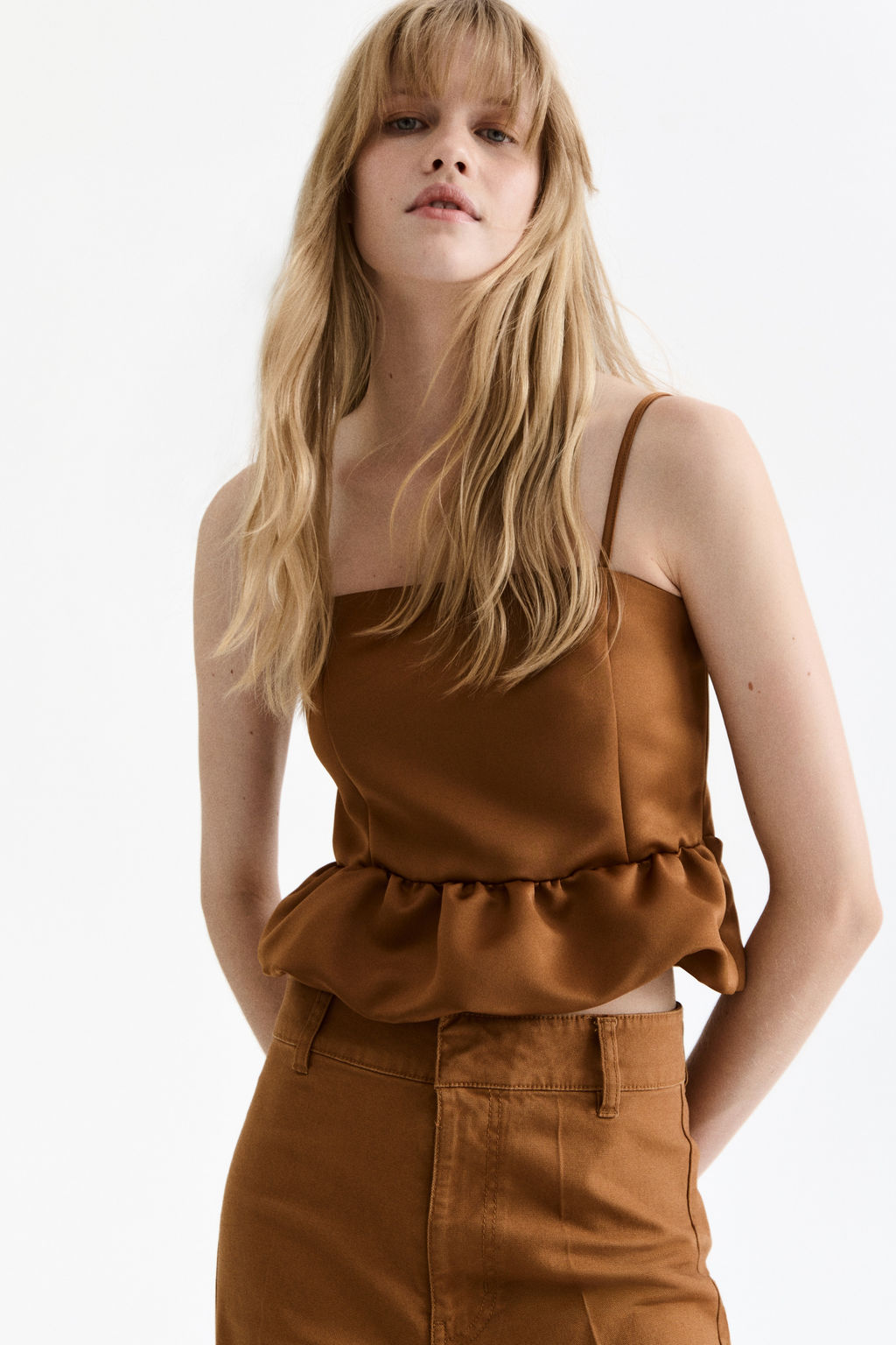 Top burbuja con tirantes espagueti - H&m фото 4