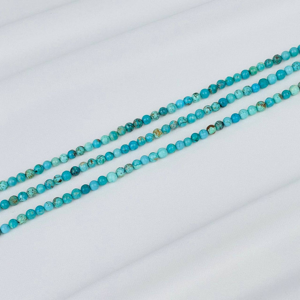 Бусины для украшений из Бирюзы (84 бусины) 38 см