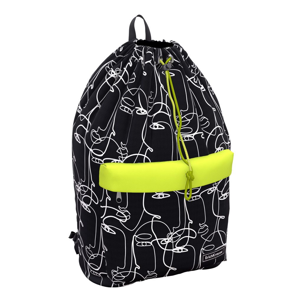 Цена за 1 шт. Рюкзак на шнурке ErichKrause® EasyLine® 16L Line Art