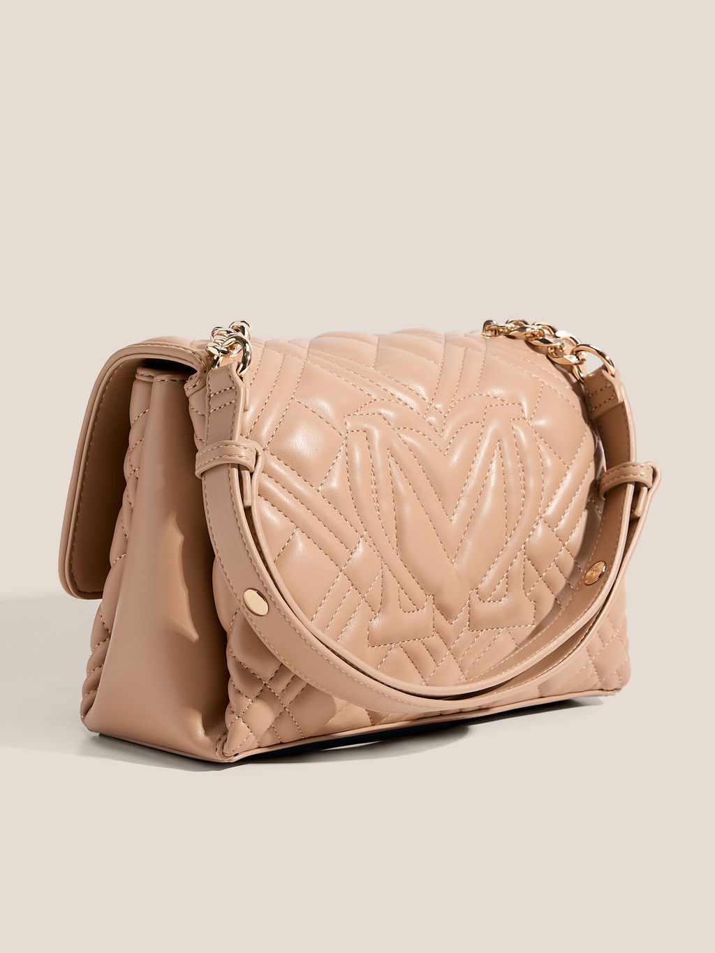 Женская сумка на плечо LOVE MOSCHINO QUILTED BAG Артикул 4623860, темно-бежевый  фото 3
