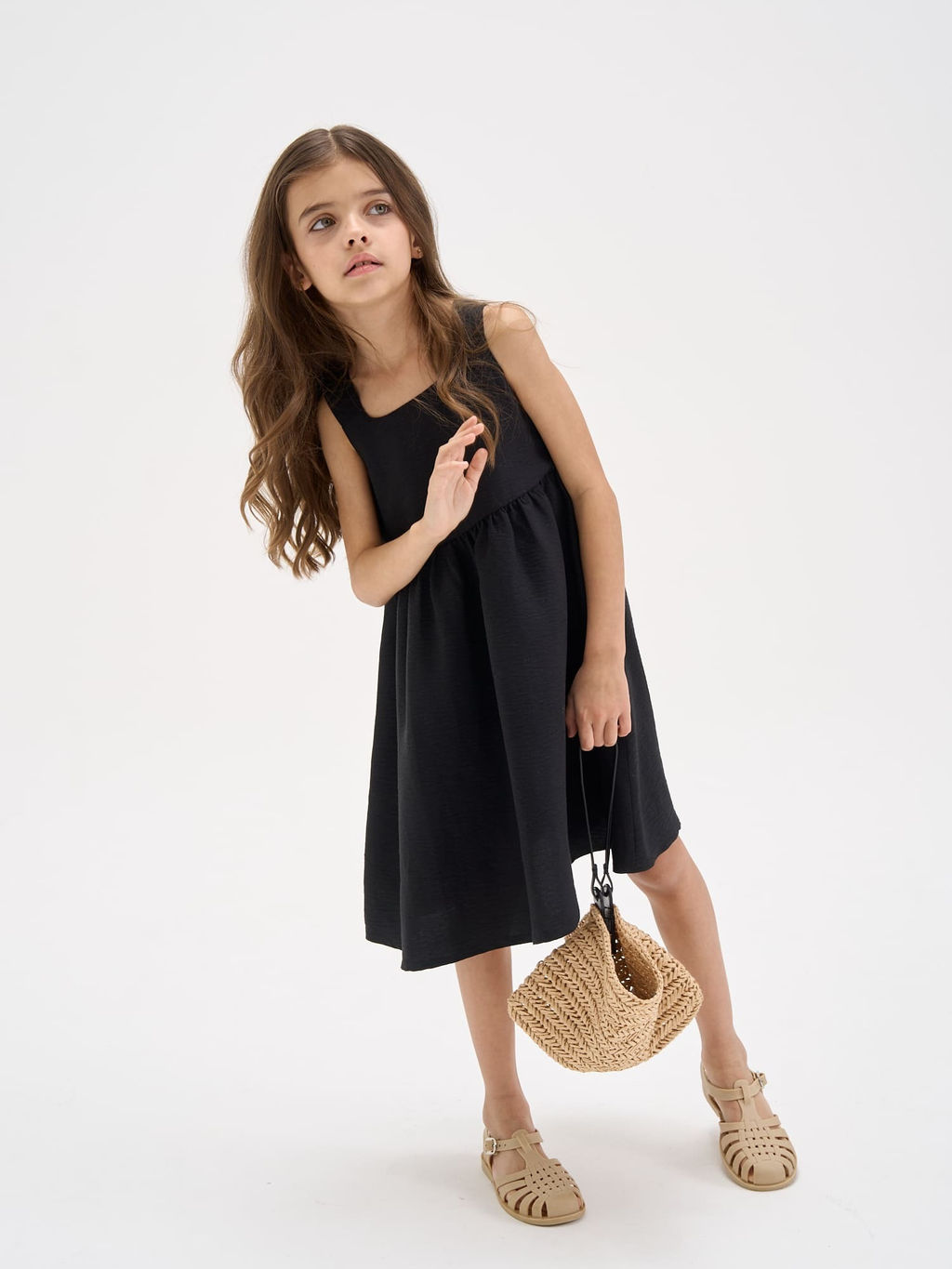 Сарафан хлопковый Уголь - Bungly фото 5