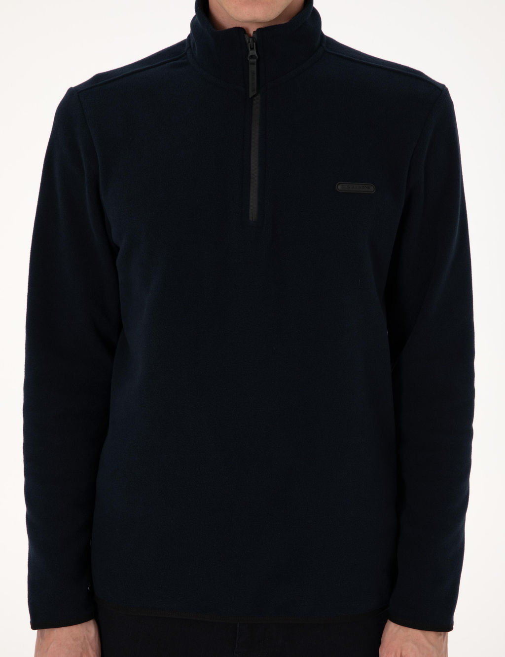 Lacivert Regular Fit Yar_m Fermuarl_ Polar Sweatshirt - Pierre cardin фото 6