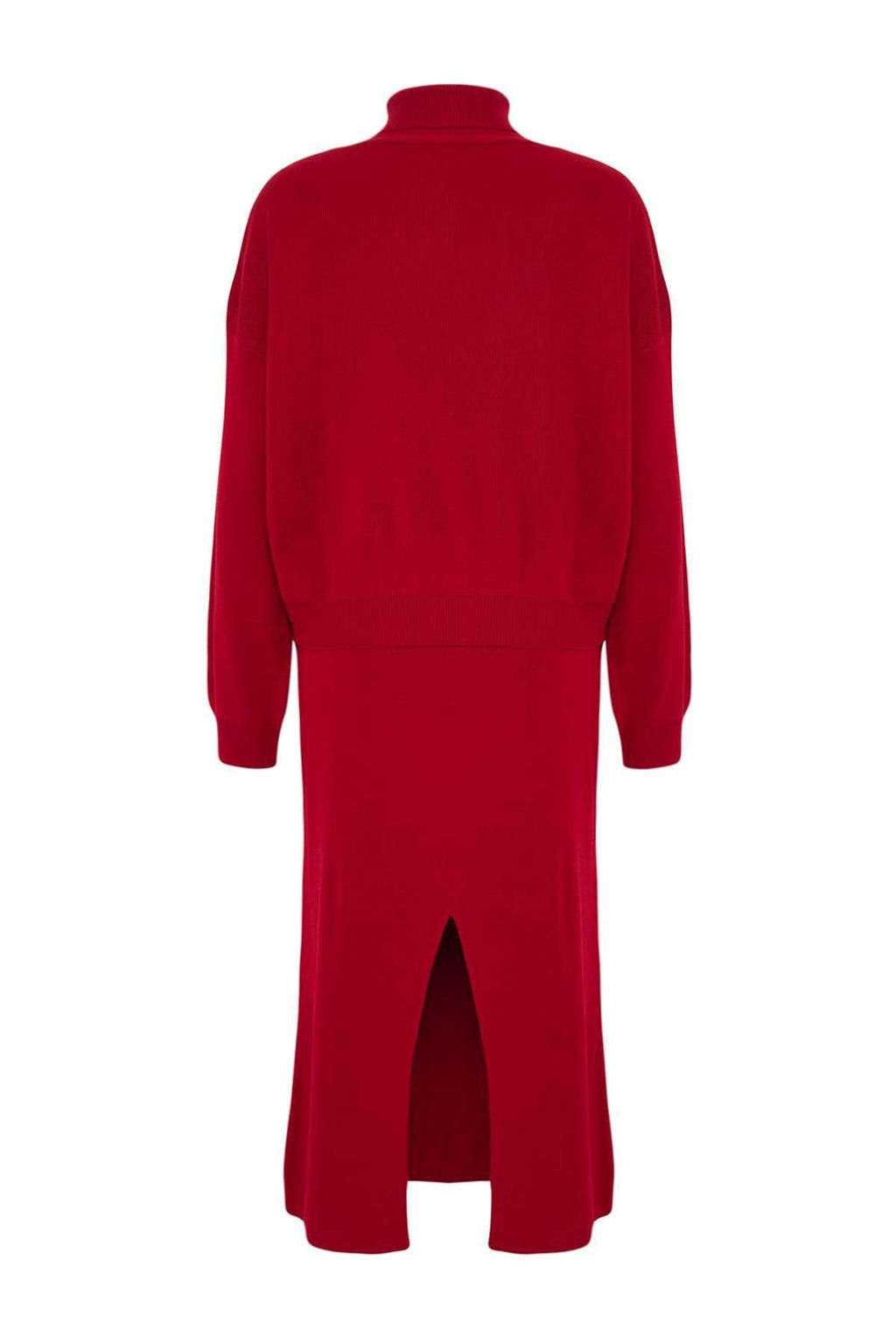 Kahverengi Bal?kc? Yaka Etekli Triko Alt-Ust Tak?m TWOAW24AU00035 - Trendyolmilla фото 14