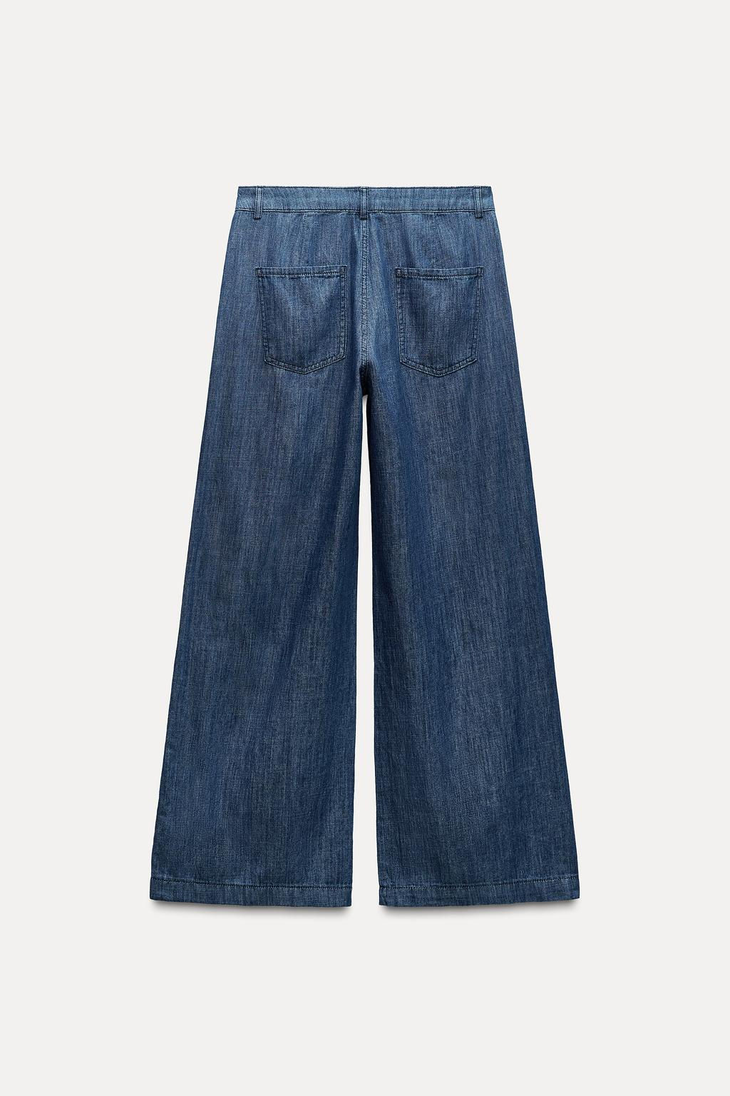 Z1975 LOOSE-FITTING WIDE-LEG JEANS - Zara фото 6