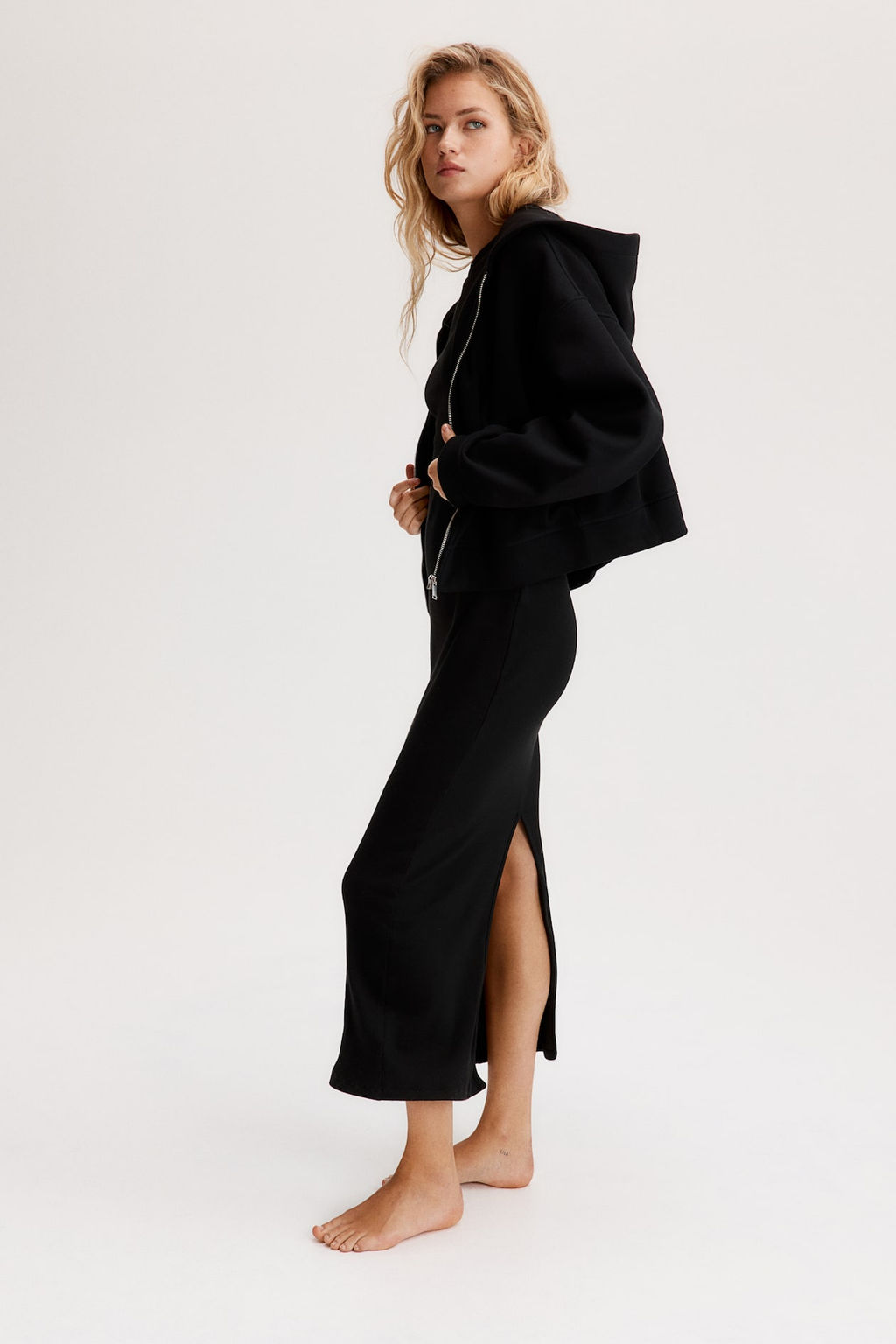 Oversized zip-through hoodie - H&m фото 6