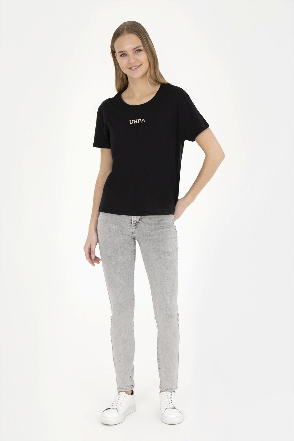 Женские серые джинсовые брюки - U.s. polo assn фото 3