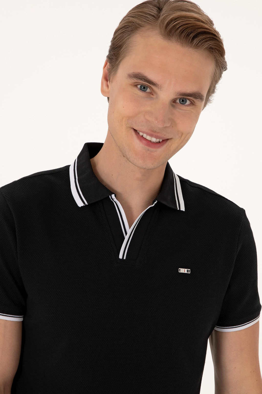 Erkek Slim Fit Siyah Polo Yaka Ti__rt Sepette S_rpriz _ndirim - U.s. polo assn фото 2