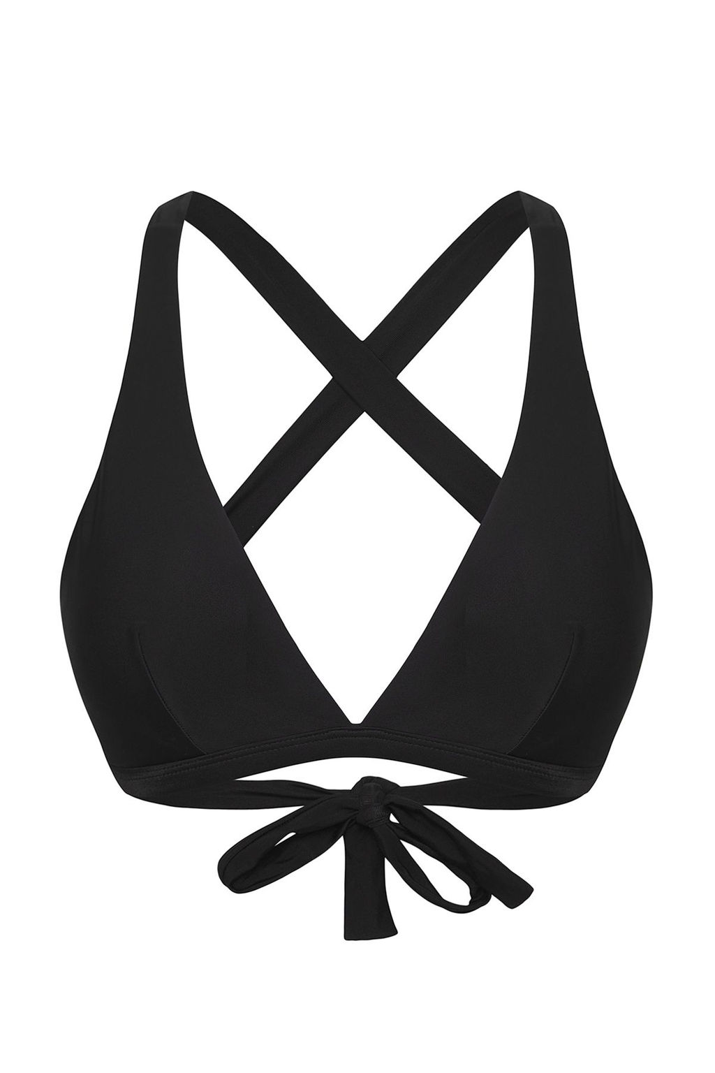 TRENDYOLMILLA Siyah Ucgen S?rt? Capraz Baglamal? Bikini Ustu TBESS25BU00003 фото 9