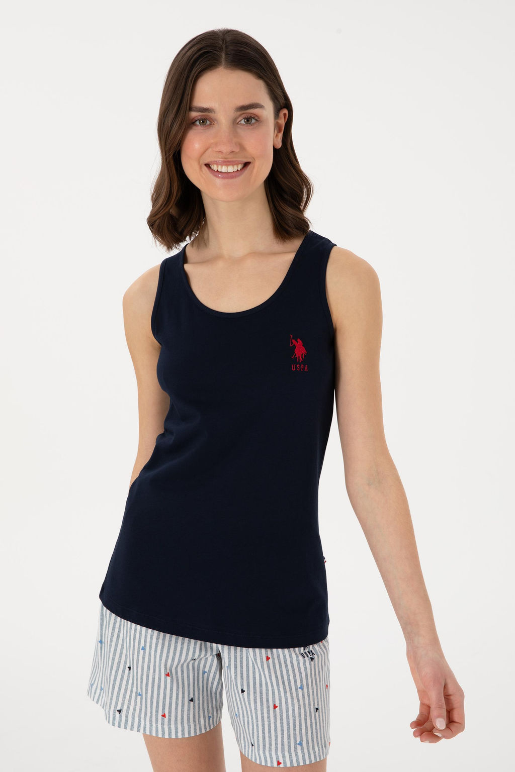 Kad_n Lacivert Pijama Tak_m_ Sepette S_rpriz _ndirim - U.s. polo assn фото 3