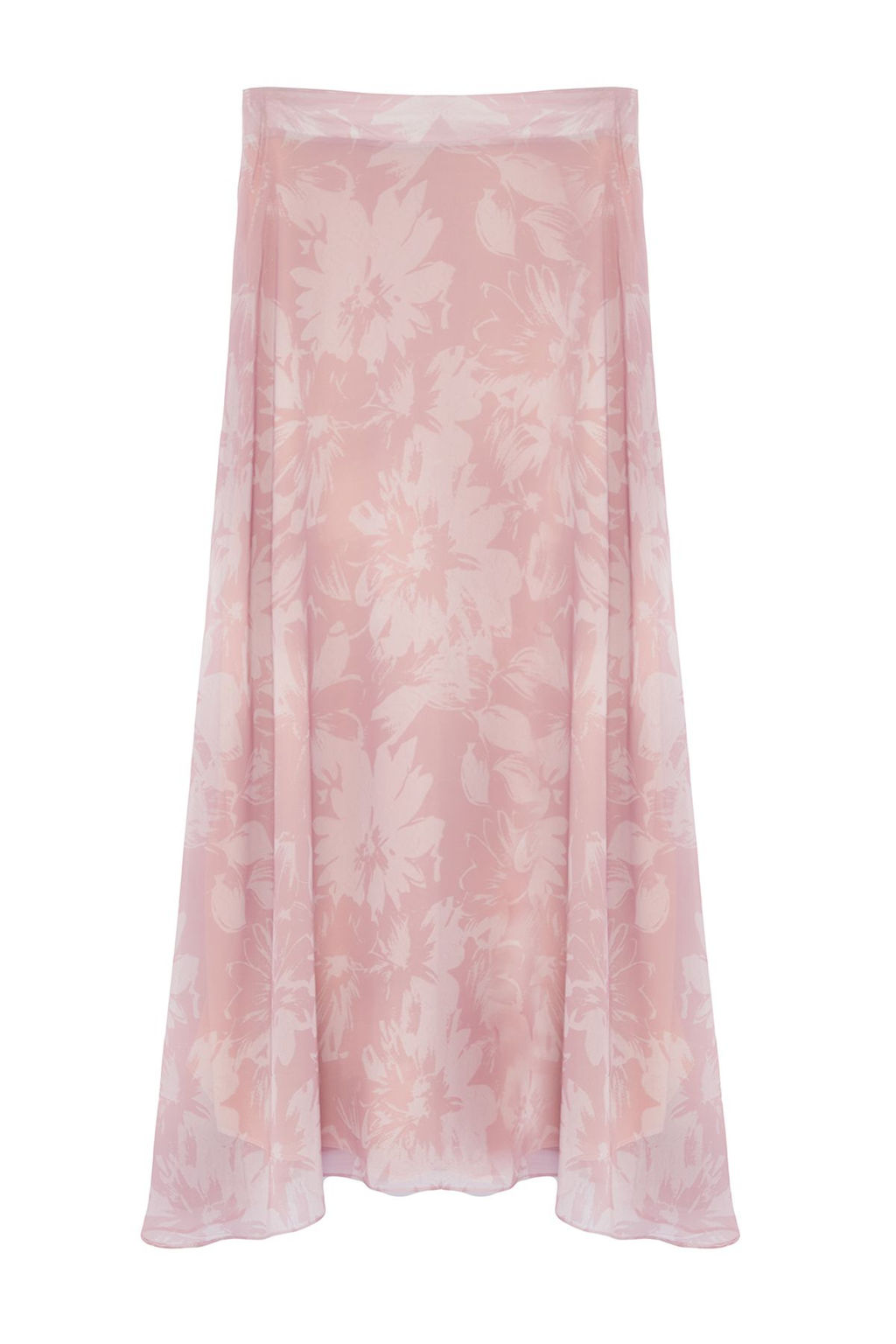 TRENDYOLMILLA Ac?k Pembe A-line Kal?p Klos Astarl? Sifon Kumas Maxi Boy Dokuma Etek TWOSS24ET00224  фото 6