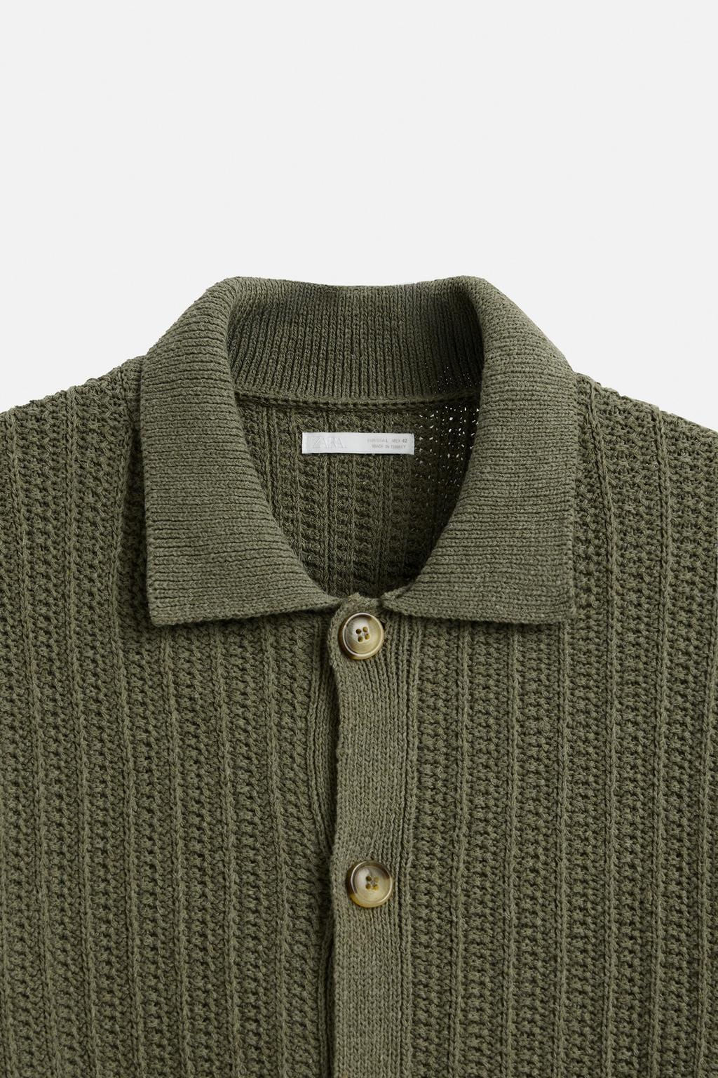 TEXTURED KNIT SHIRT - Zara фото 10