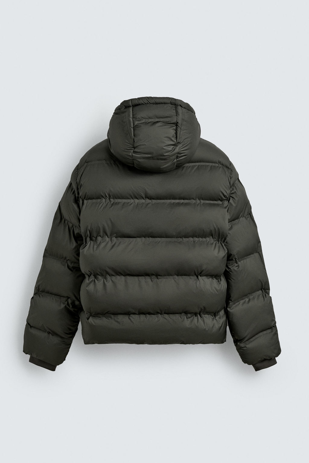 WATER-REPELLENT HOODED PUFFER JACKET - Zara фото 9