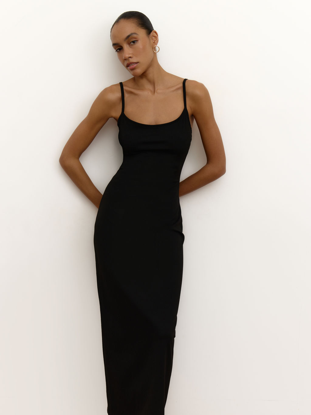 Платье макси на бретелях из трикотажа - Mollis фото 8