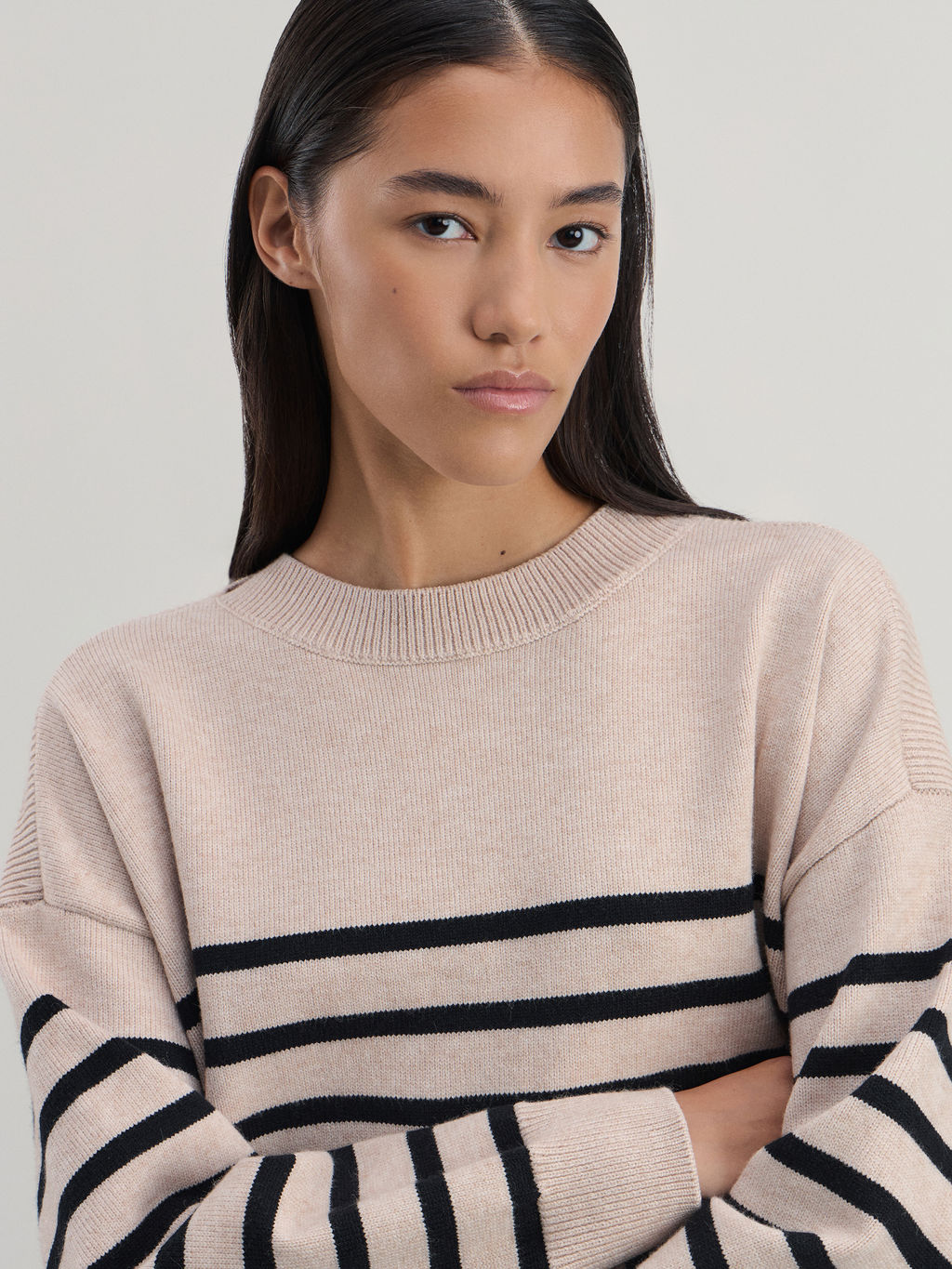 Джемпер в полоску из вискозы / Zarina  фото 6