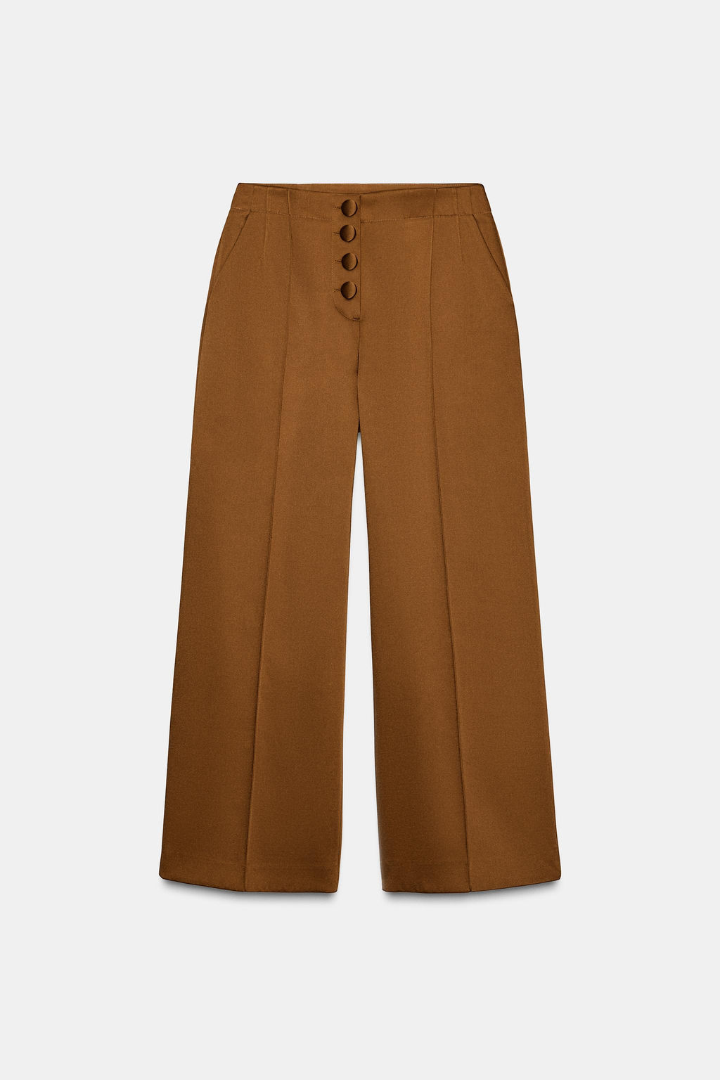 SATIN WIDE-LEG TROUSERS