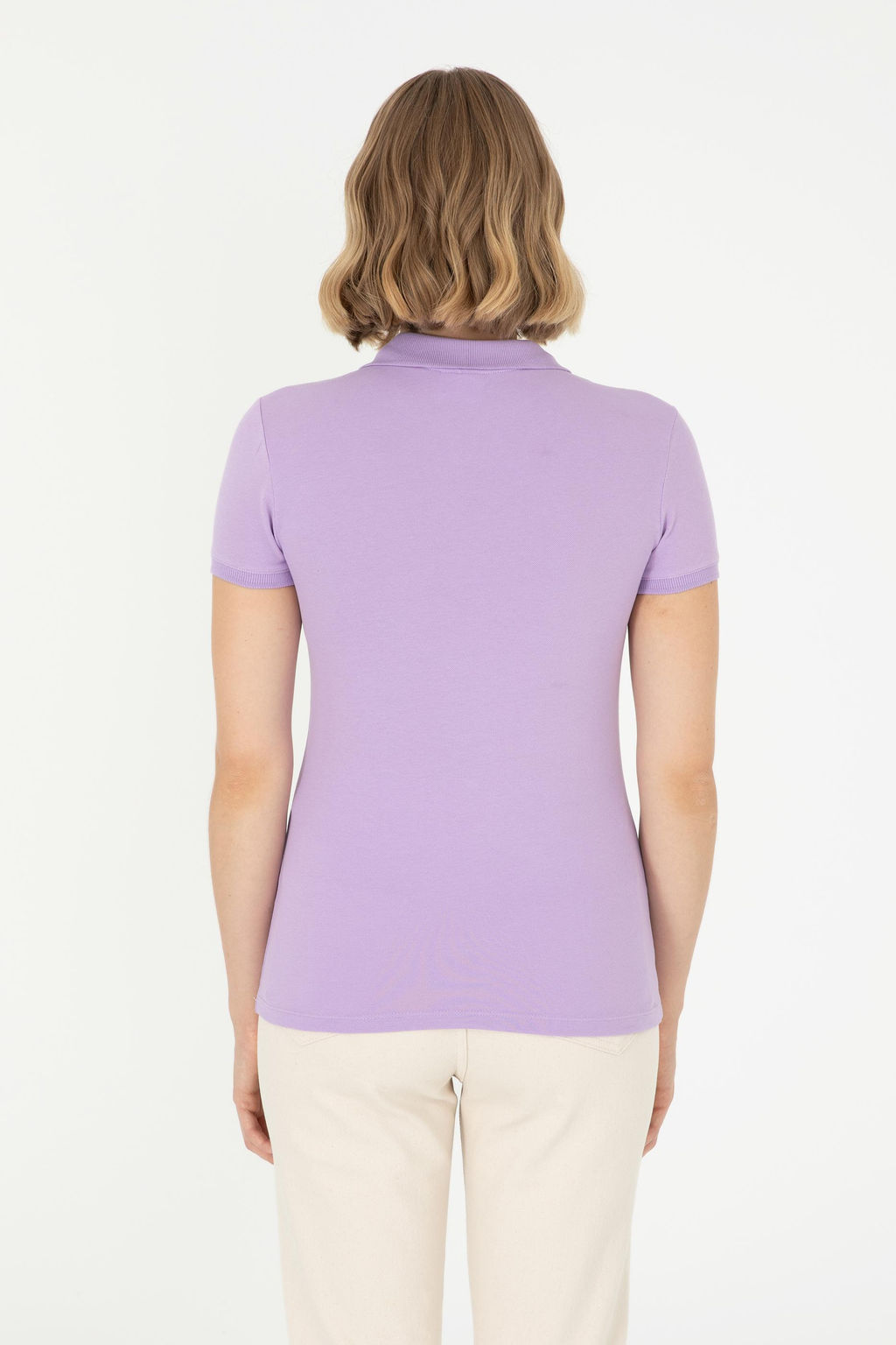 Женская сиреневая футболка Неожиданная скидка в корзине - U.s. polo assn фото 5