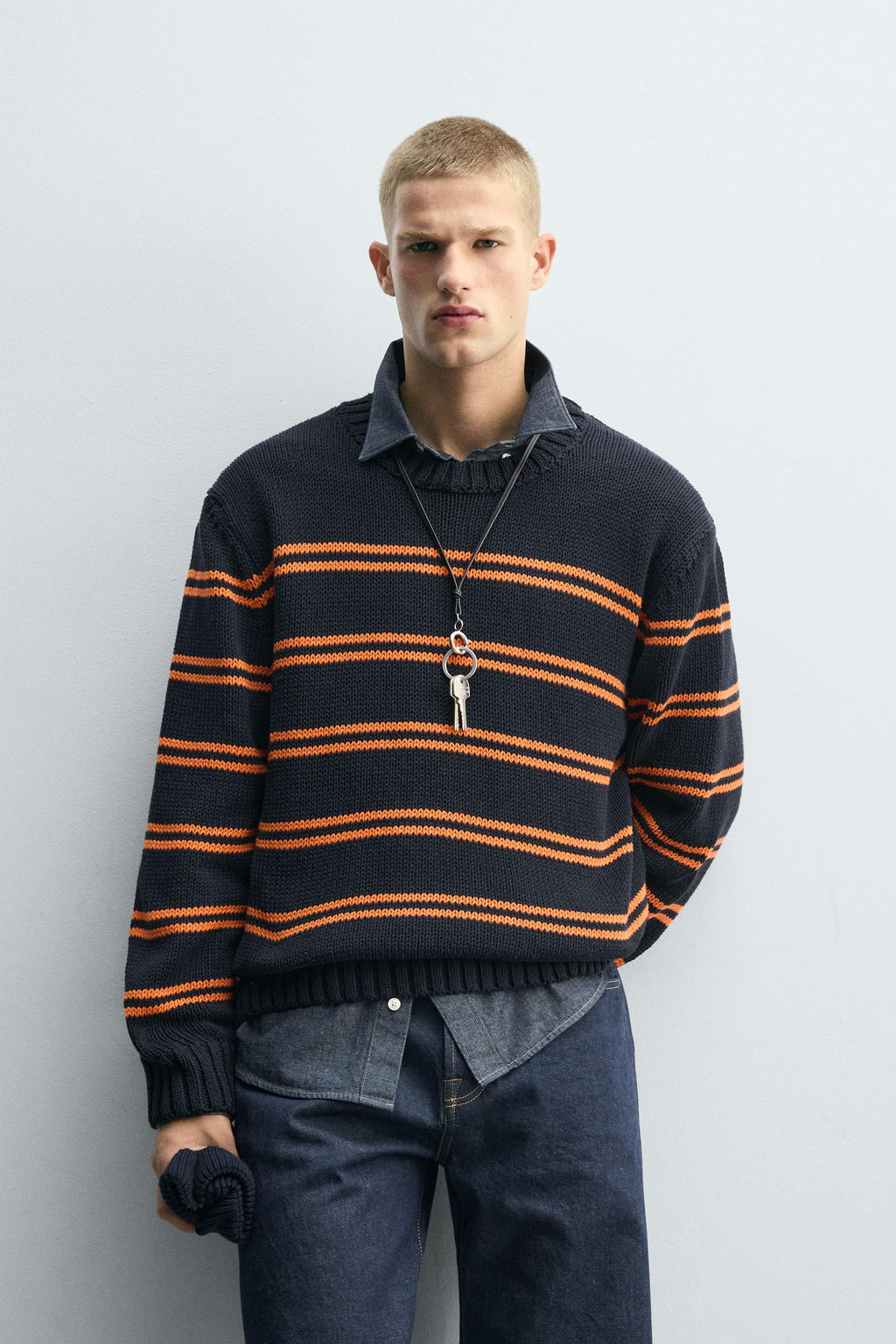 JACQUARD STRIPE JUMPER - Zara фото 2