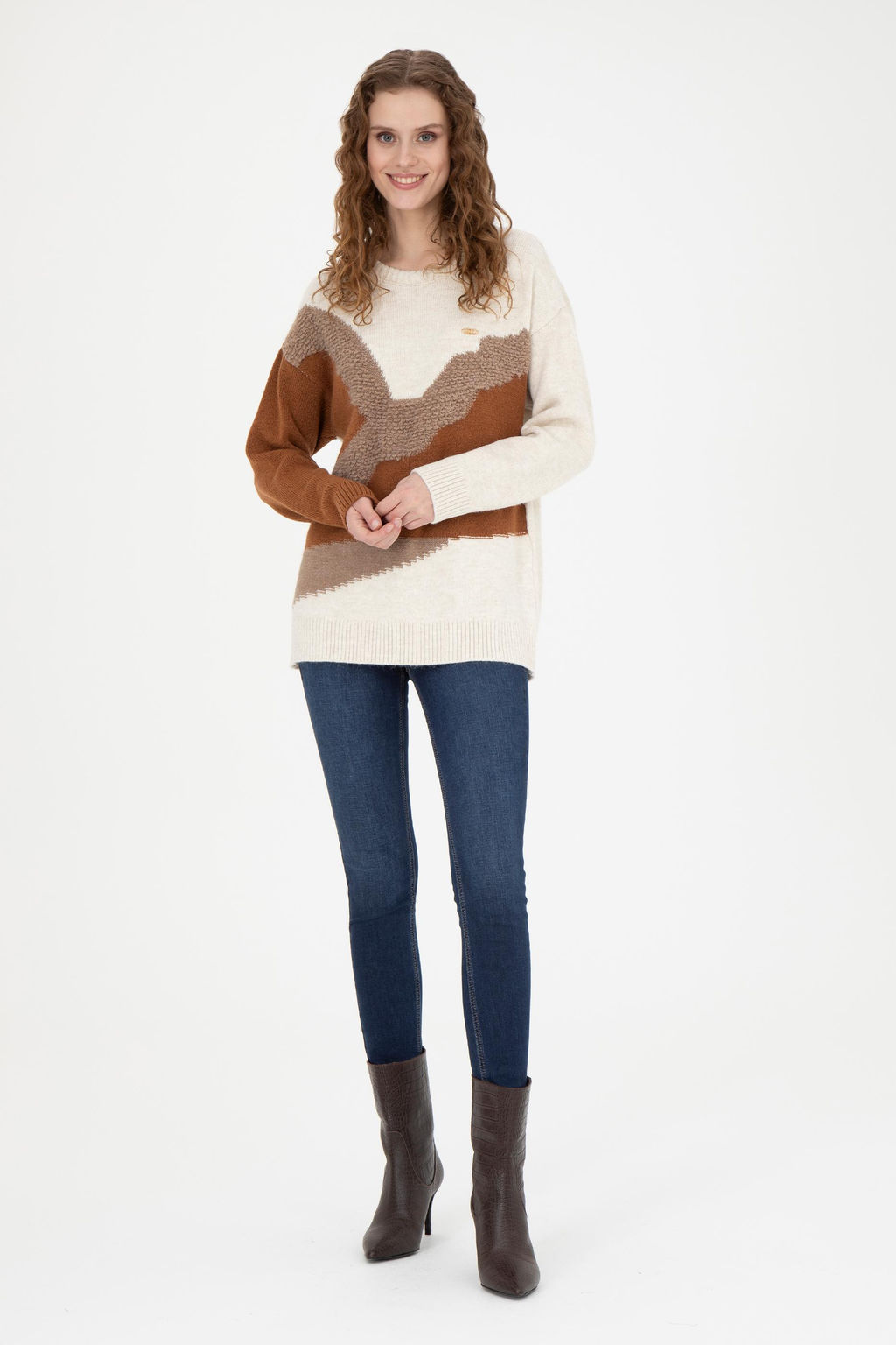 Женский кремовый свитер - U.s. polo assn фото 11