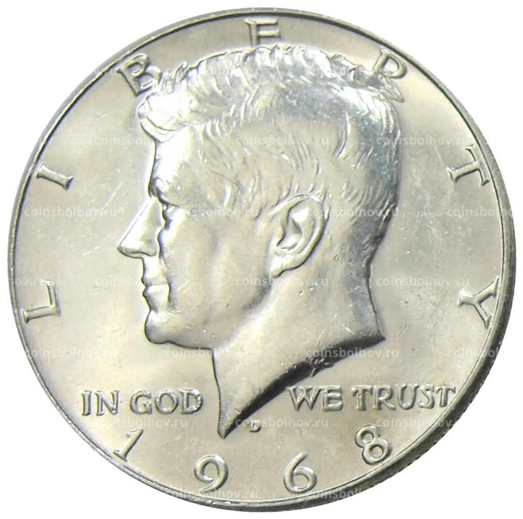 1/2 доллара (50 центов) 1968 года D США