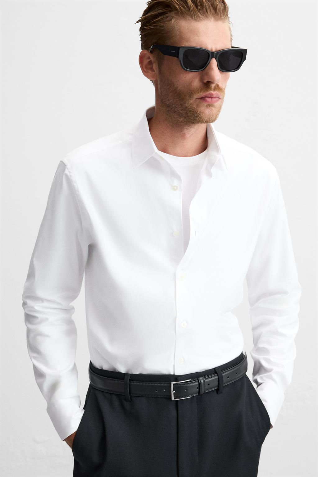TEXTURED REGULAR FIT SHIRT - Zara фото 6