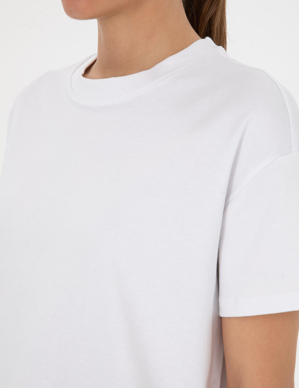 Beyaz Oversize Basic Ti__rt - Pierre cardin фото 7