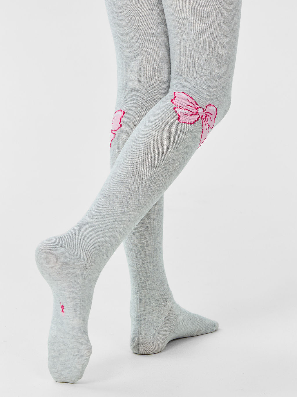 Цена за 3 пары! Колготки детские серые с бантиками - Mark formelle фото 5