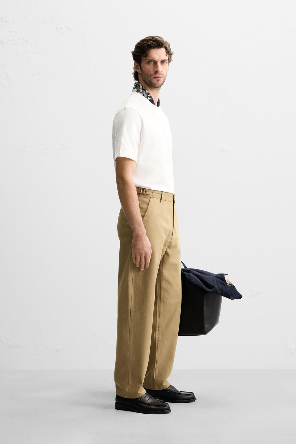 REGULAR FIT CHINO TROUSERS - Zara фото 4