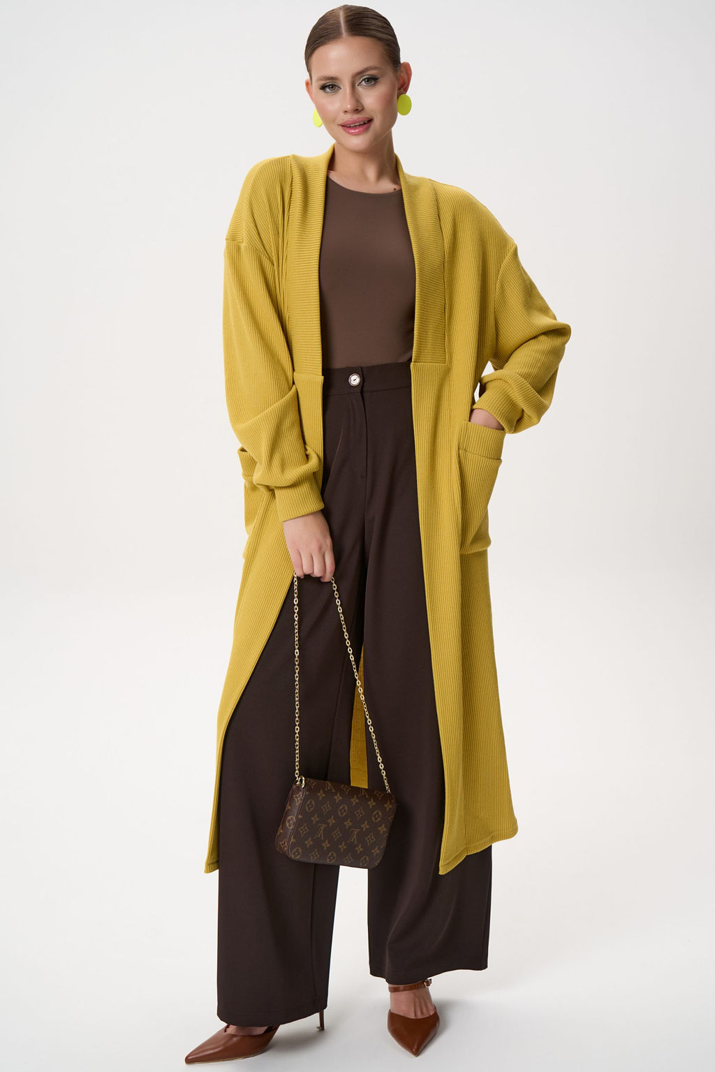 Кардиган Катрис (горчичный) - Эльза фото 5