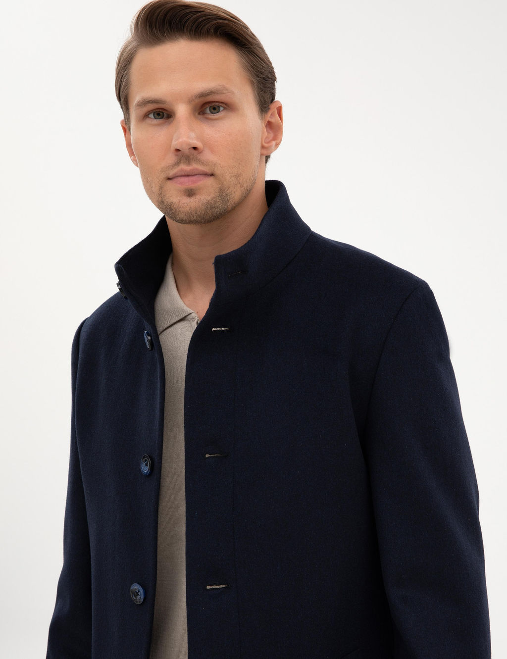 Lacivert Slim Fit Palto - Pierre cardin фото 2
