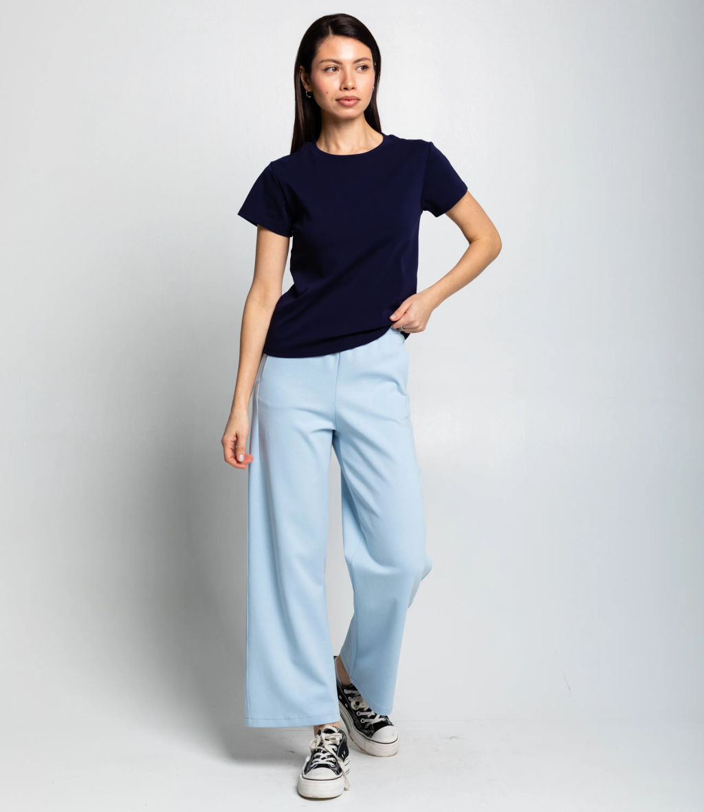 Футболка #КТ250361, тёмно-синий - Dommod фото 4