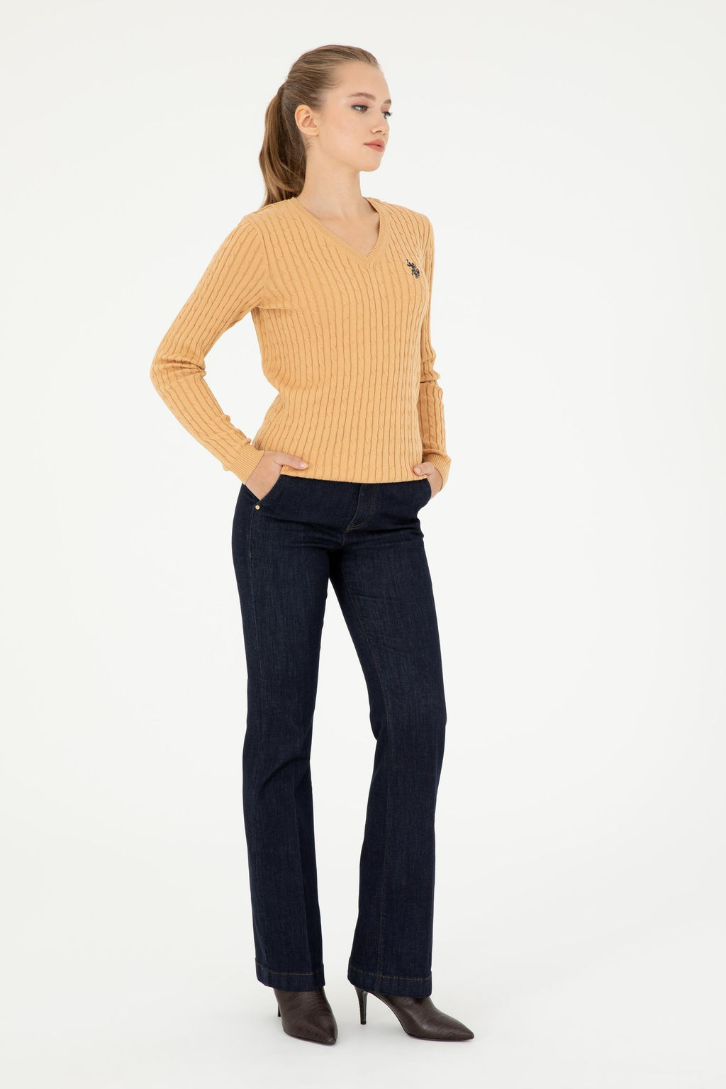 Женские синие джинсовые брюки - U.s. polo assn фото 3