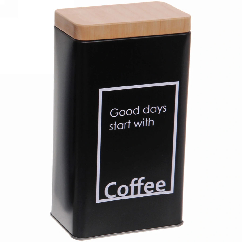 Цена за 2 шт. Банка для продуктов металлическая "Black style" 800мл 9*6*16см