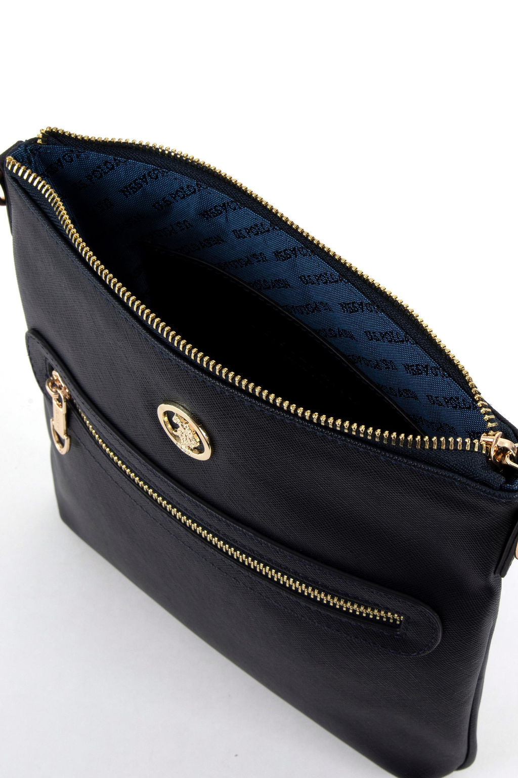 Женская темно-синяя сумка через плечо - U.s. polo assn фото 7