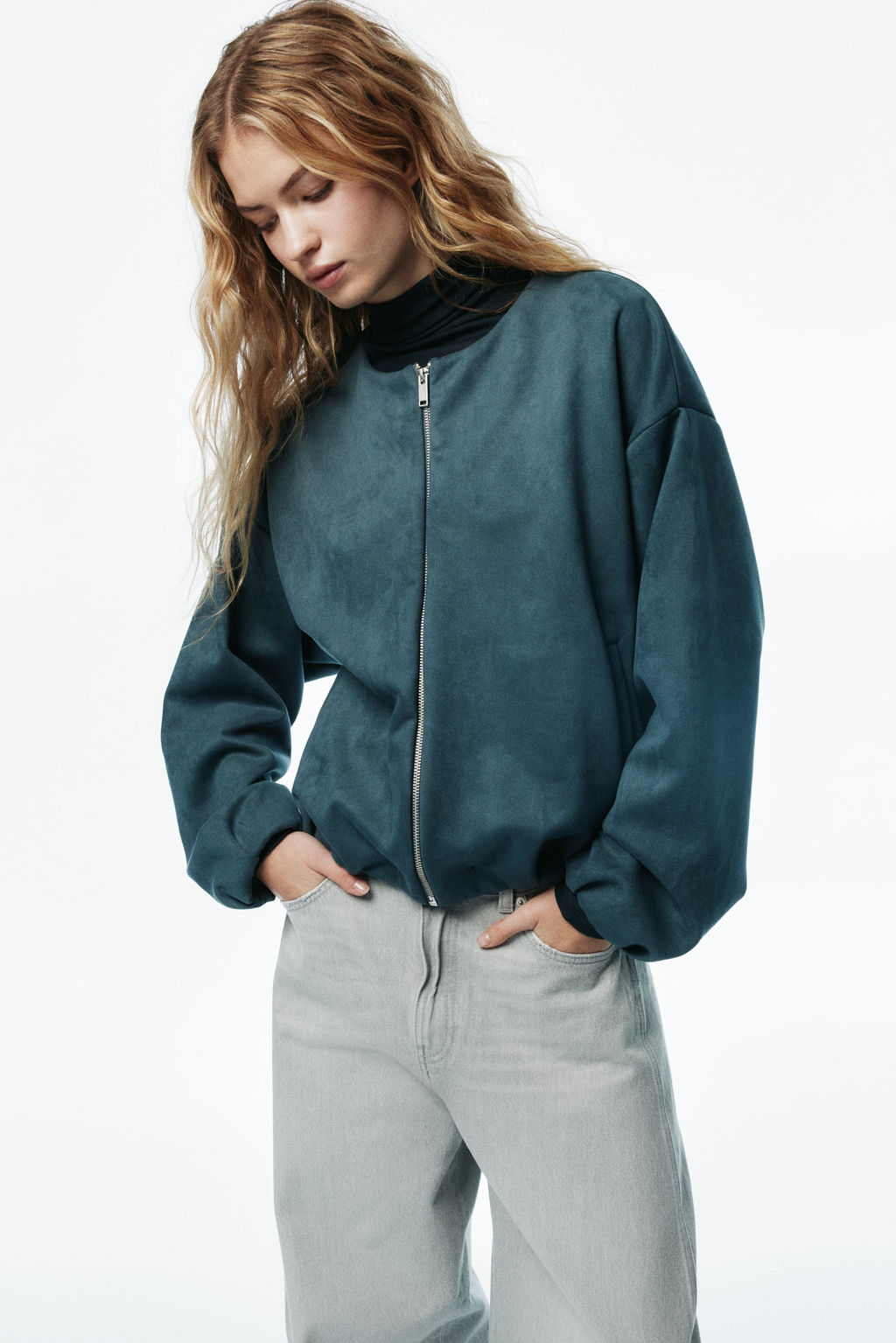 Chaqueta oversize de punto - H&m фото 6