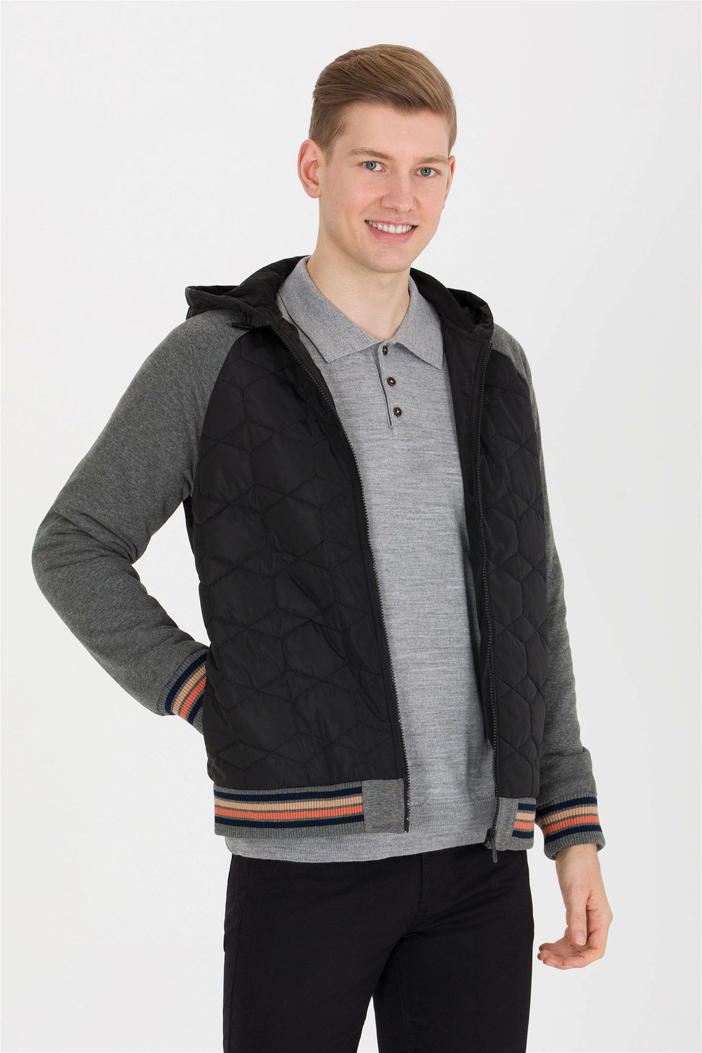 U. S. Polo Assn / Мужской черный вязаный кардиган - U.s. polo assn фото 8