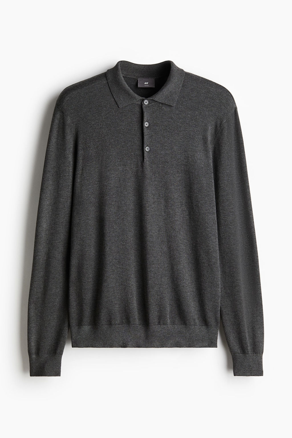 Polo de punto fino Slim Fit - H&m фото 4