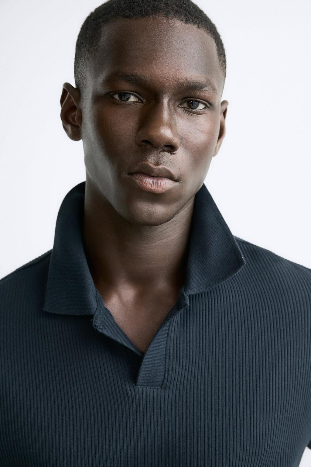 TEXTURED POLO SHIRT WITH RIBBED TRIMS - Zara фото 32