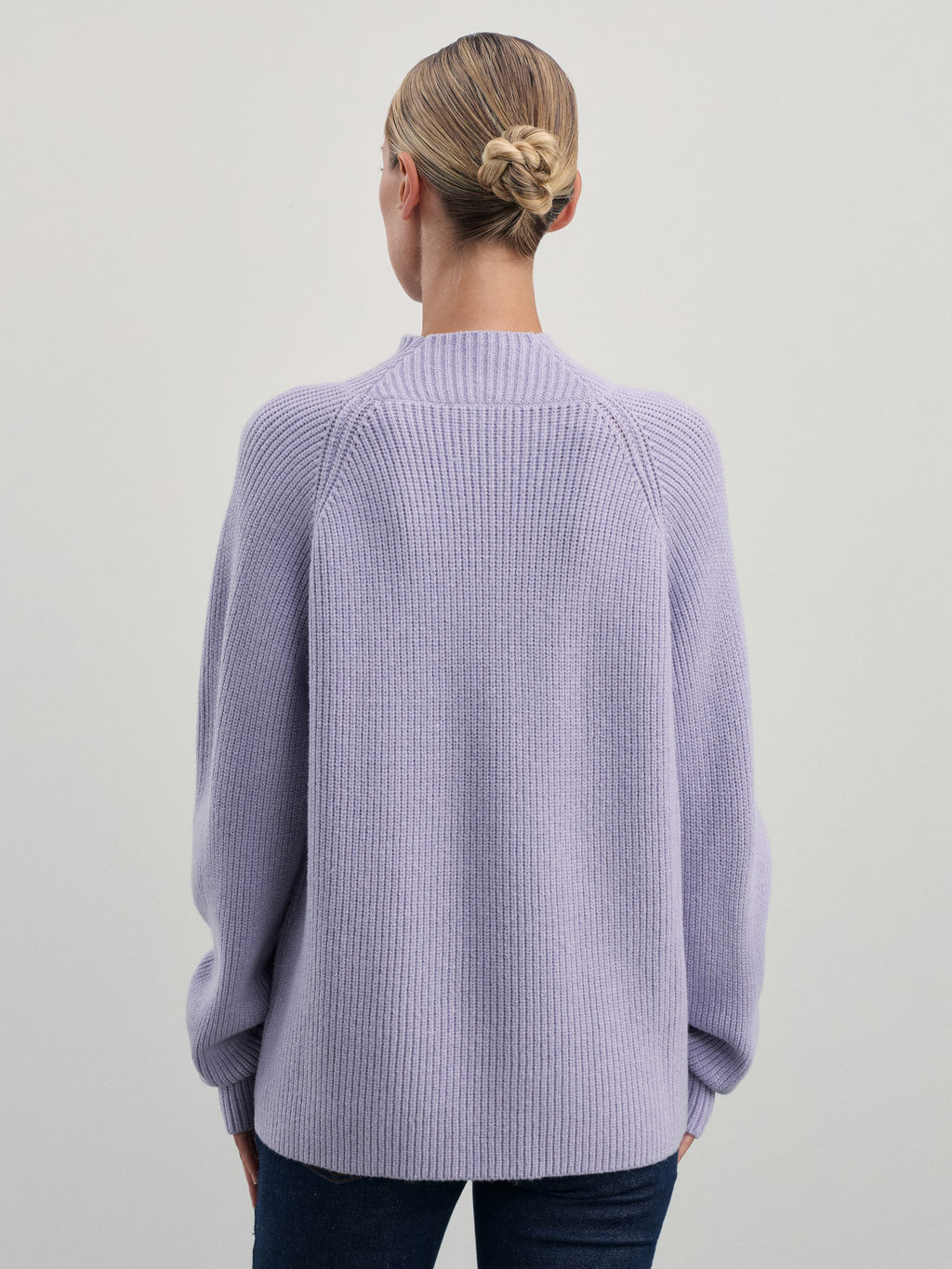 Джемпер оверсайз с воротником стойкой / Zarina  фото 5