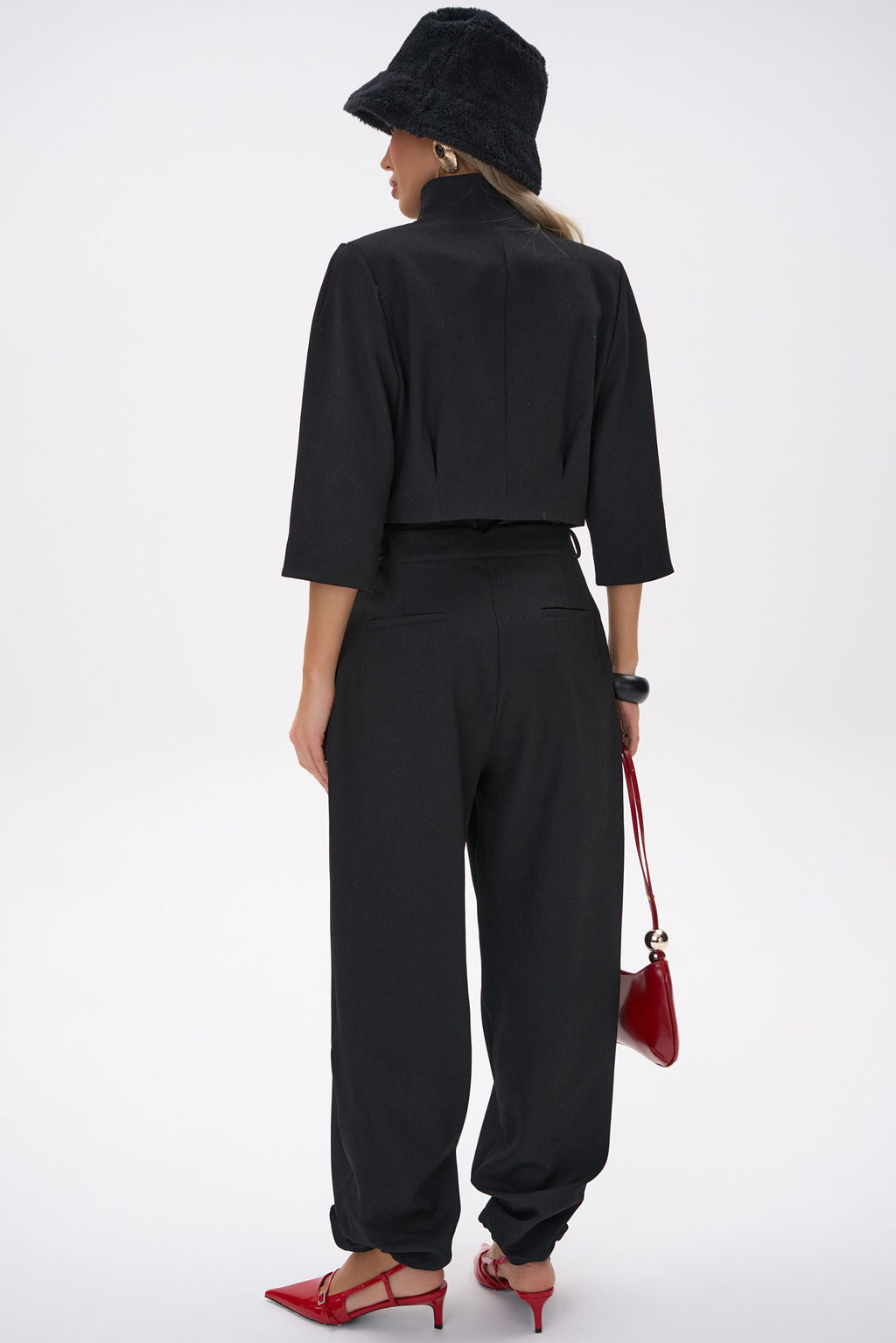 Короткий пиджак Джуди (чёрный) - Эльза фото 19