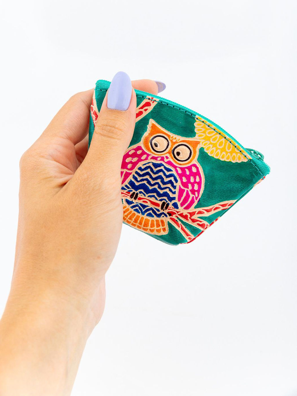 Кошелек под мелочь ручной принт Сова №0593/8 4шт/уп - Ганг фото 4